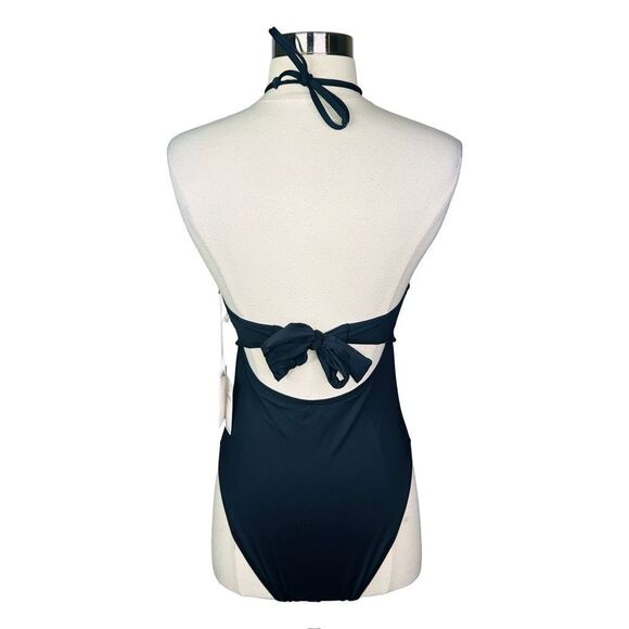 Good American Halter Cut-Out One-Piece - Size 3 (Large) - Black - Picture 3 of 4